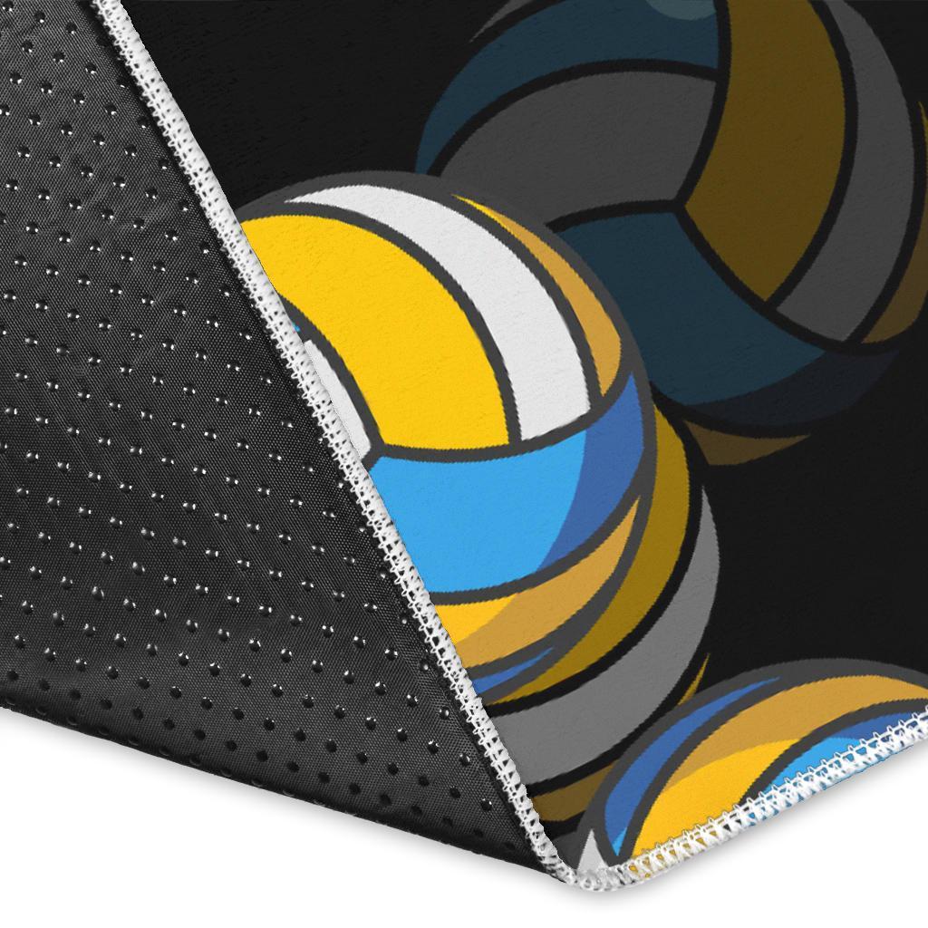 Pattern Print Volleyball Floor Mat-grizzshop