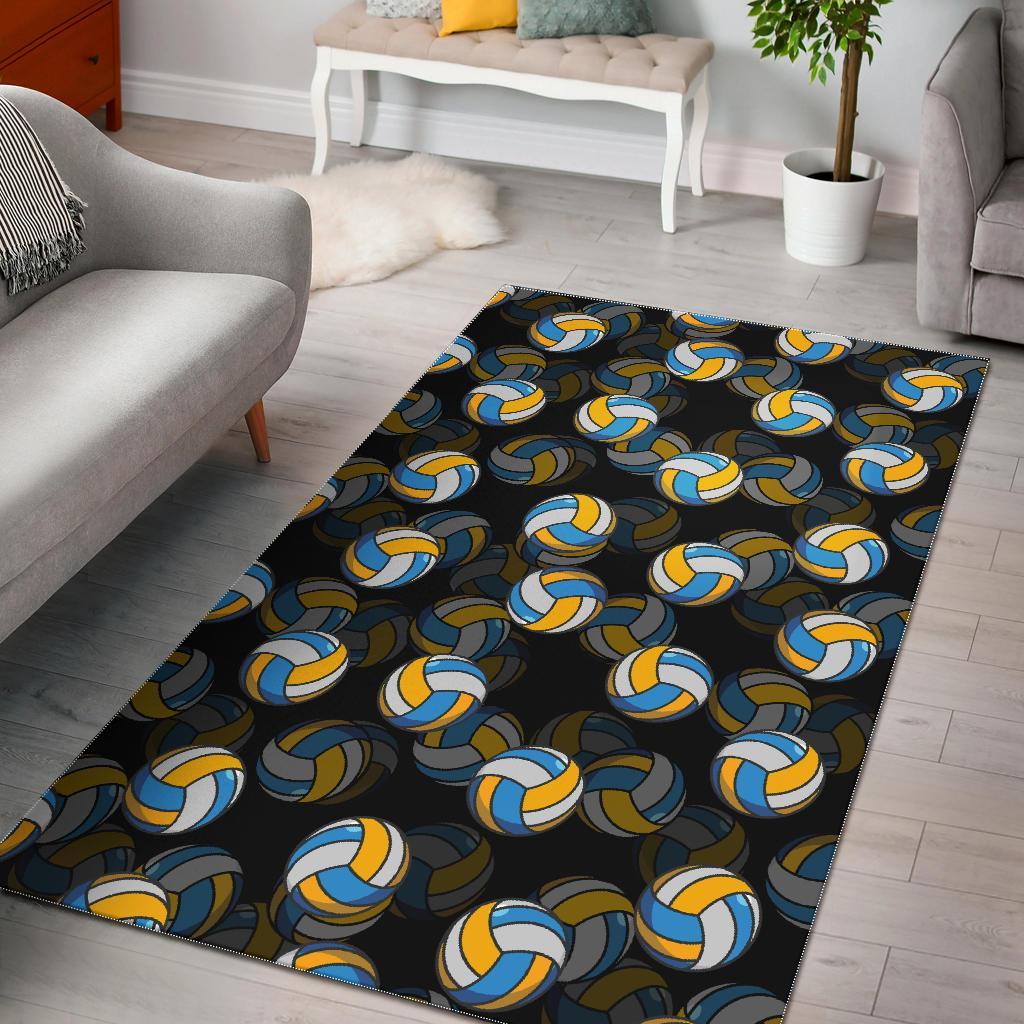 Pattern Print Volleyball Floor Mat-grizzshop