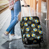 Pattern Print Volleyball Luggage Cover Protector-grizzshop