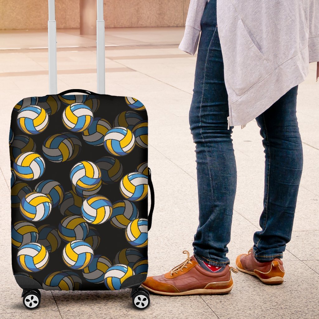 Pattern Print Volleyball Luggage Cover Protector-grizzshop