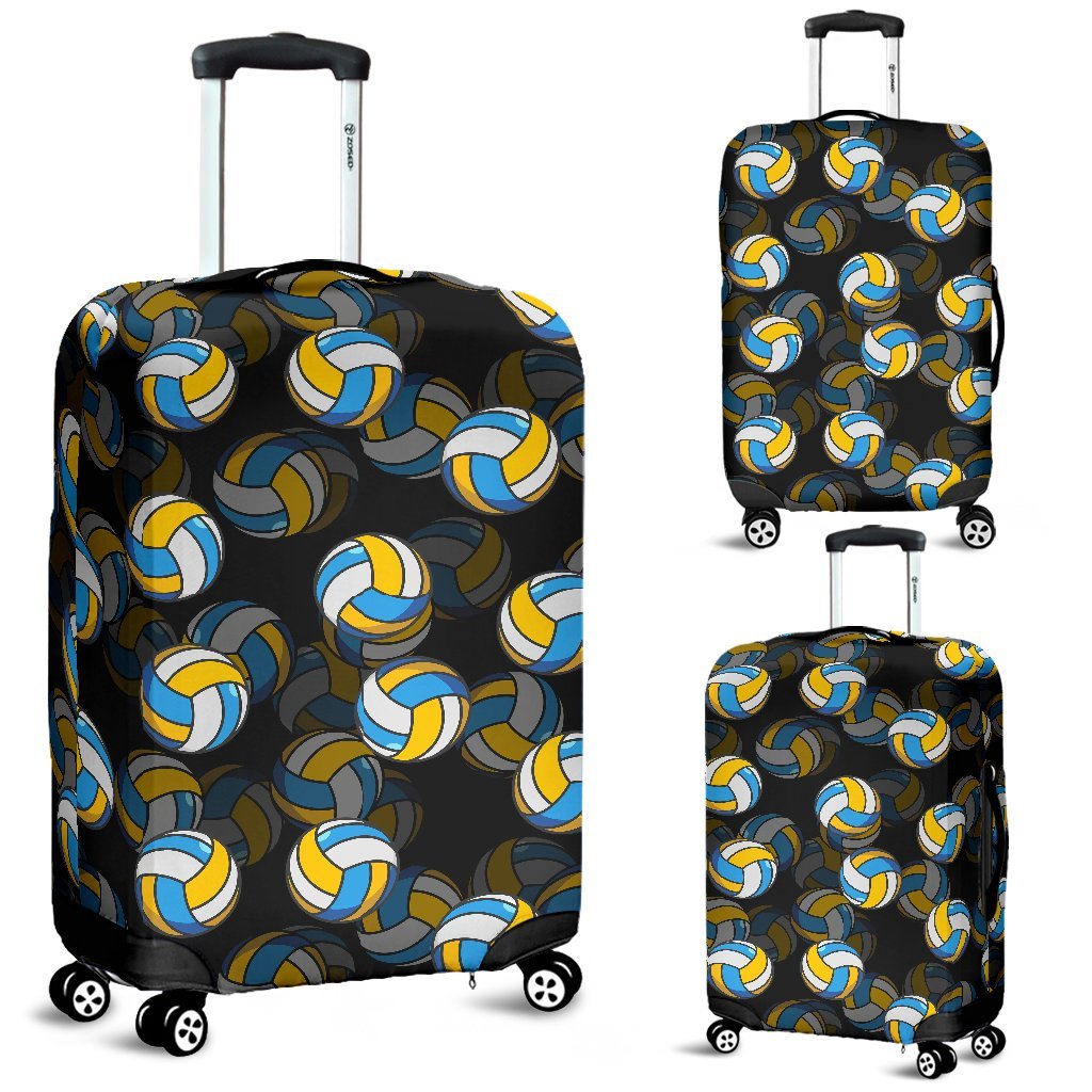 Pattern Print Volleyball Luggage Cover Protector-grizzshop