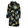 Pattern Print Volleyball Men Long Robe-grizzshop