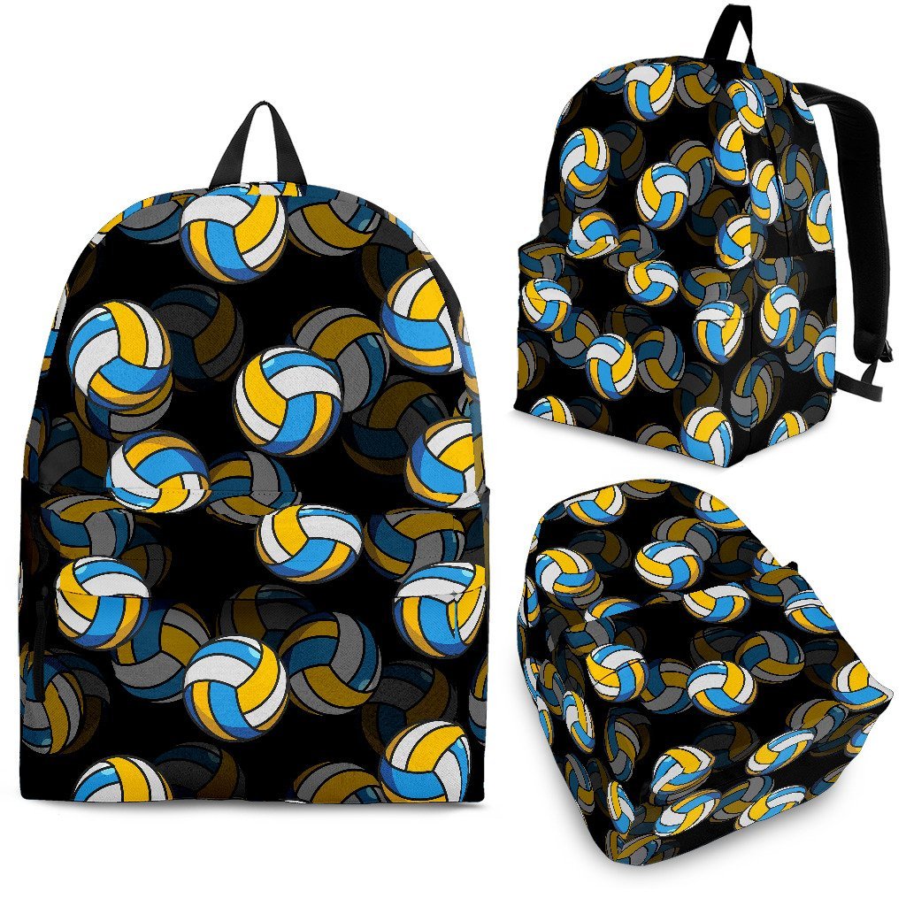 Pattern Print Volleyball Premium Backpack-grizzshop