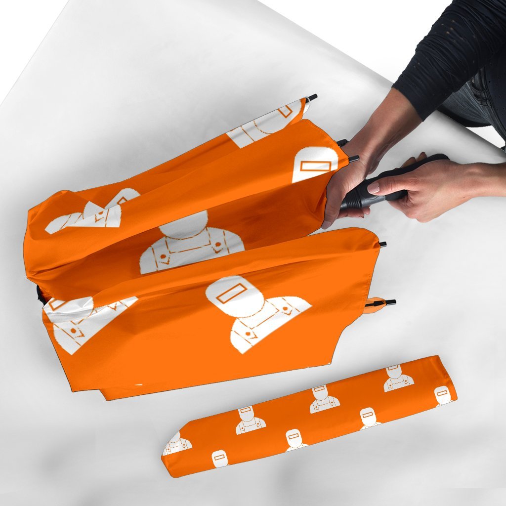Pattern Print Welder Automatic Foldable Umbrella-grizzshop
