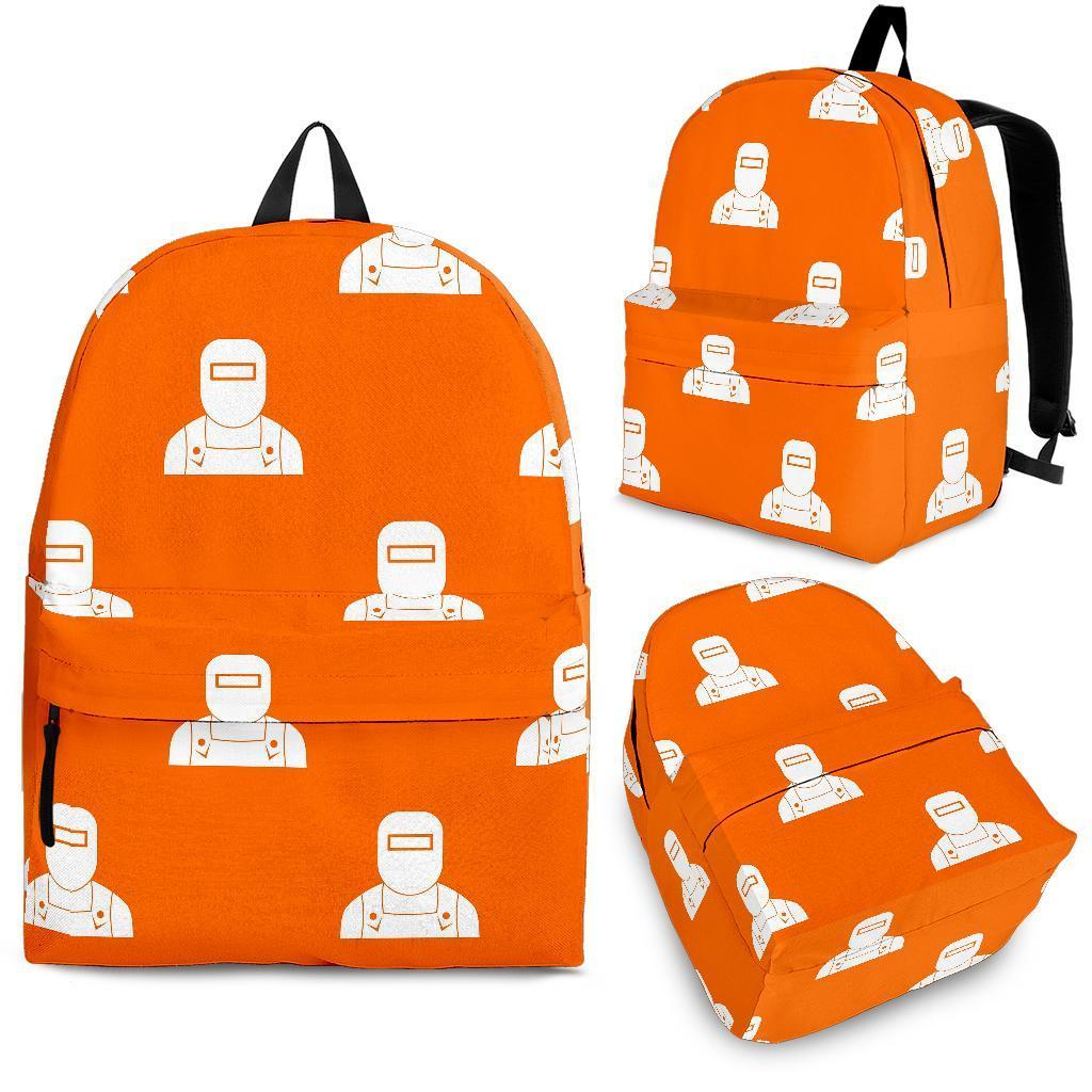 Pattern Print Welder Backpack-grizzshop