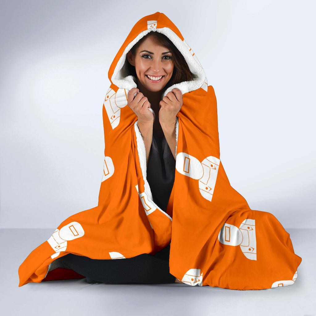 Pattern Print Welder Hooded Blanket-grizzshop