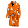 Pattern Print Welder Men Long Robe-grizzshop