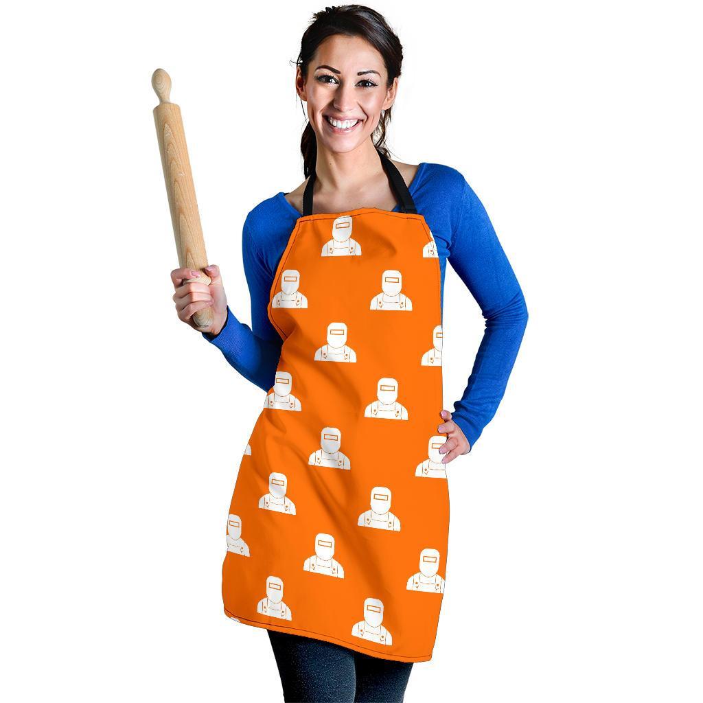 Pattern Print Welder Women's Apron-grizzshop