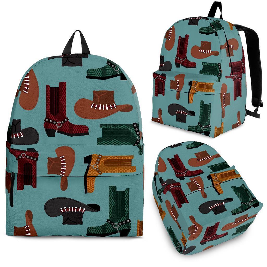 Pattern Print Western Cowboy Backpack-grizzshop