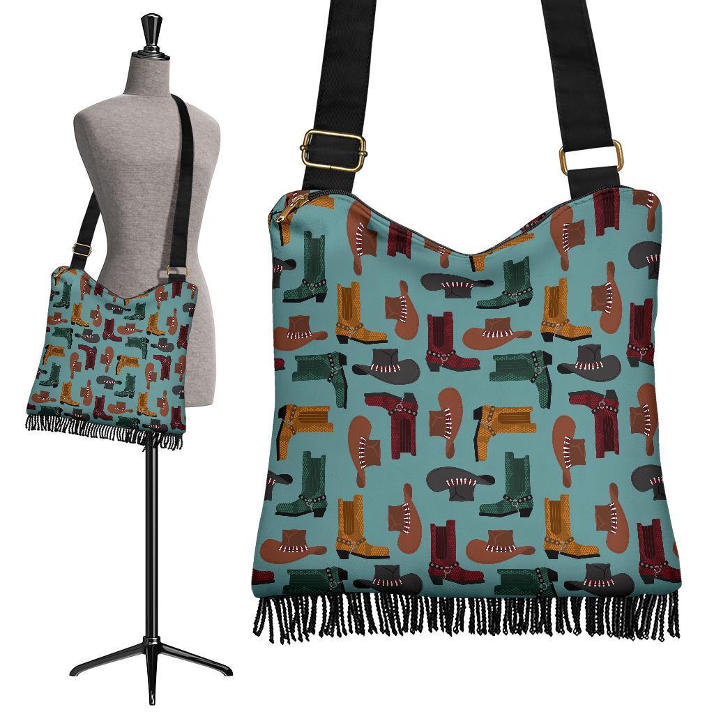 Pattern Print Western Cowboy Crossbody bags-grizzshop