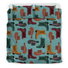 Pattern Print Western Cowboy Duvet Cover Bedding Set-grizzshop