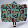 Pattern Print Western Cowboy Hooded Blanket-grizzshop