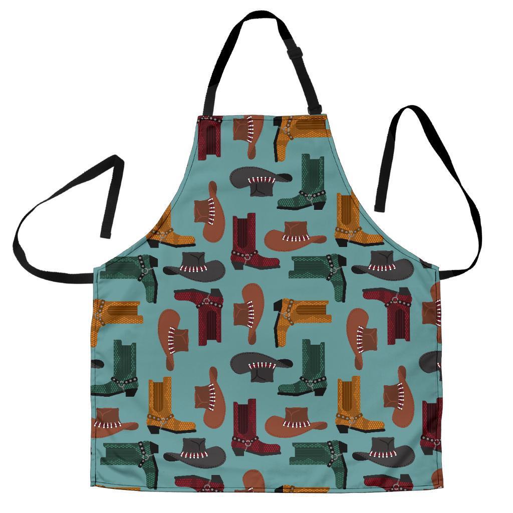 Pattern Print Western Cowboy Men's Apron-grizzshop