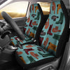 Pattern Print Western Cowboy Universal Fit Car Seat Covers-grizzshop