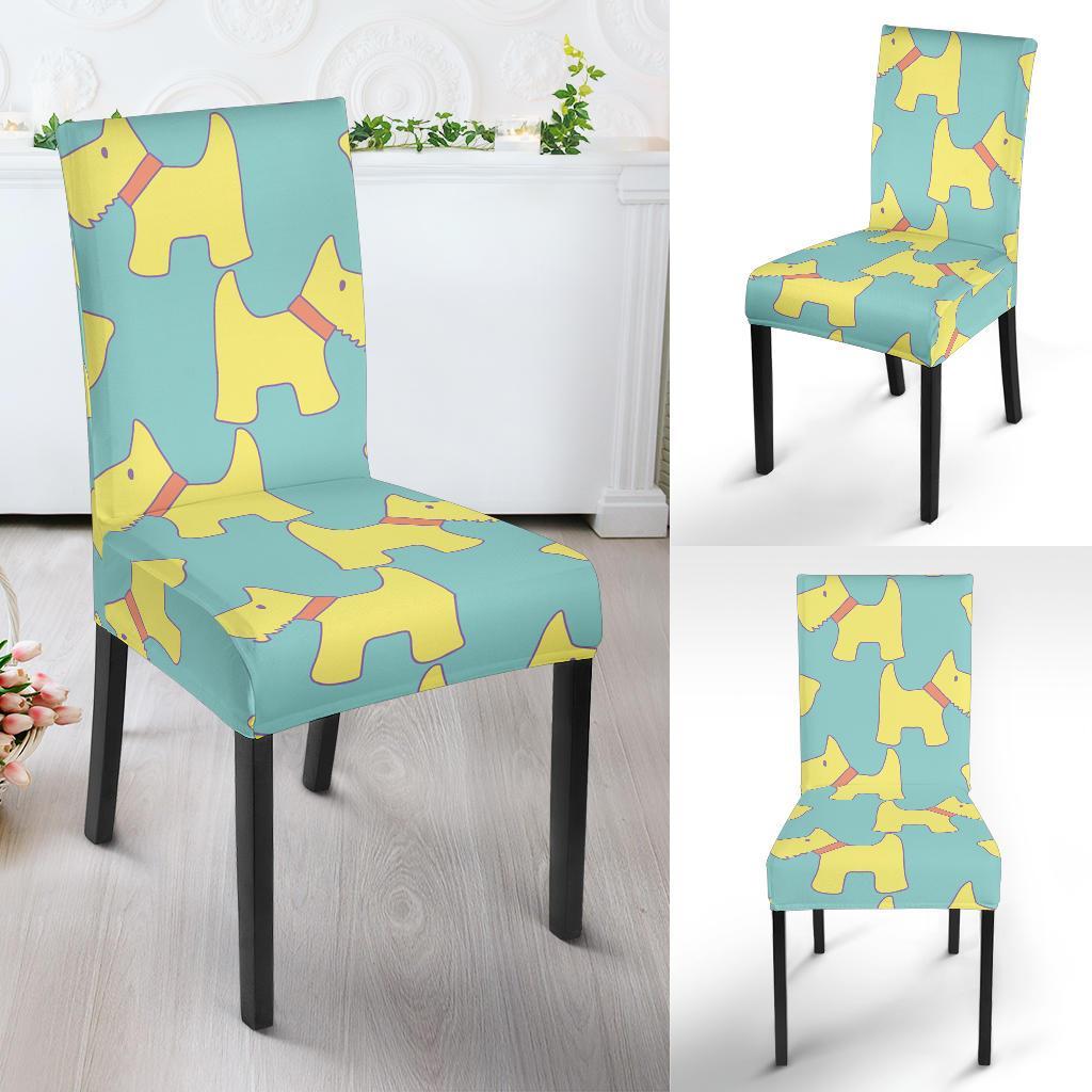 Pattern Print Westie Dog Chair Cover-grizzshop