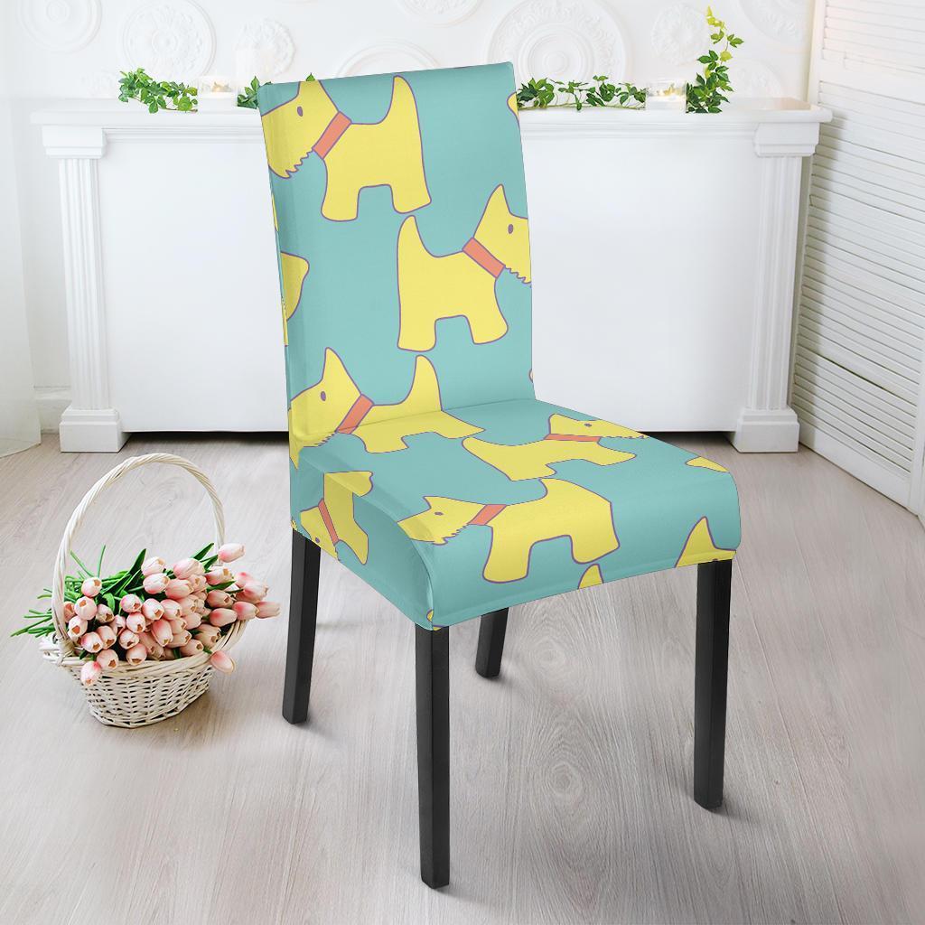 Pattern Print Westie Dog Chair Cover-grizzshop