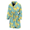 Pattern Print Westie Dog Men Long Robe-grizzshop