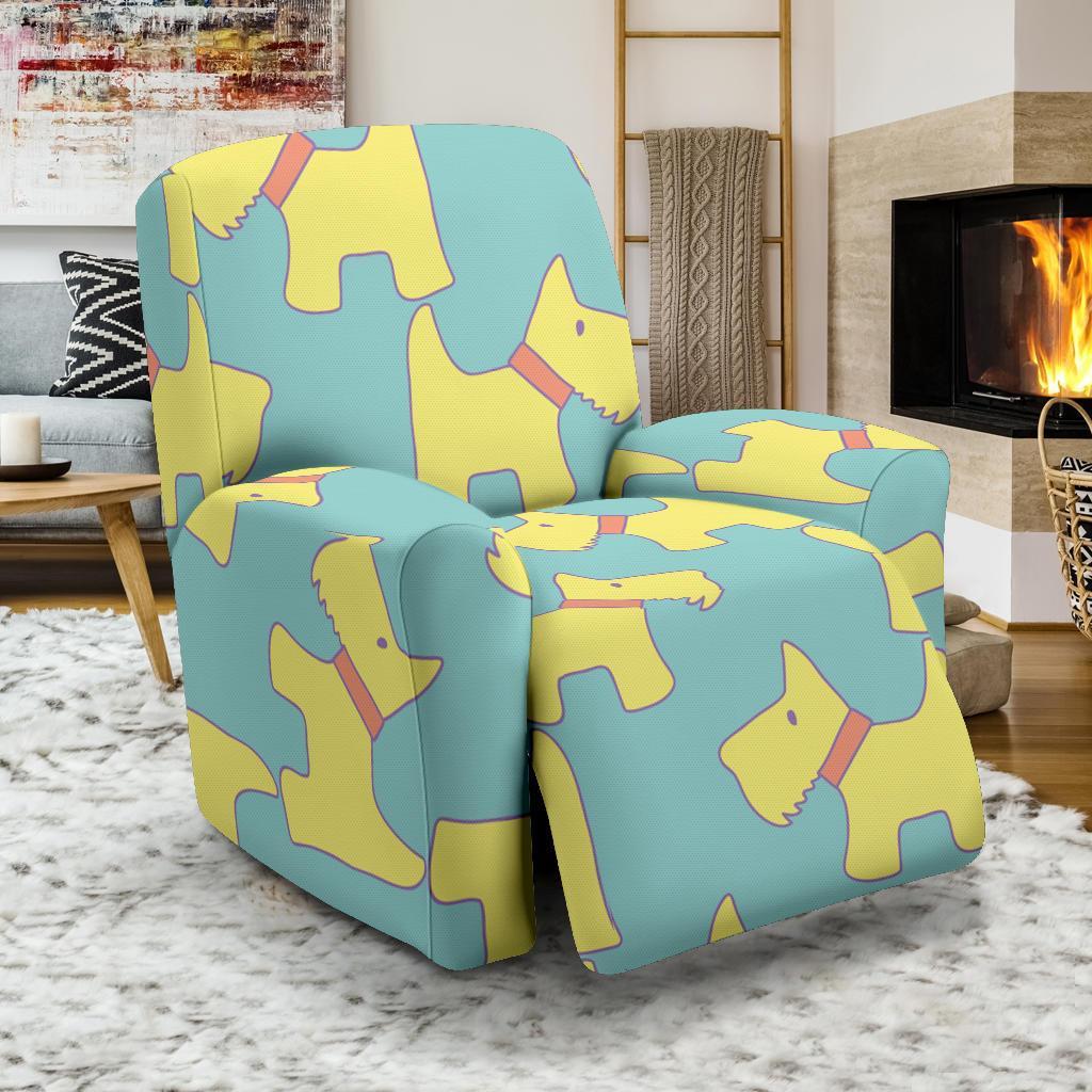 Pattern Print Westie Dog Recliner Cover-grizzshop