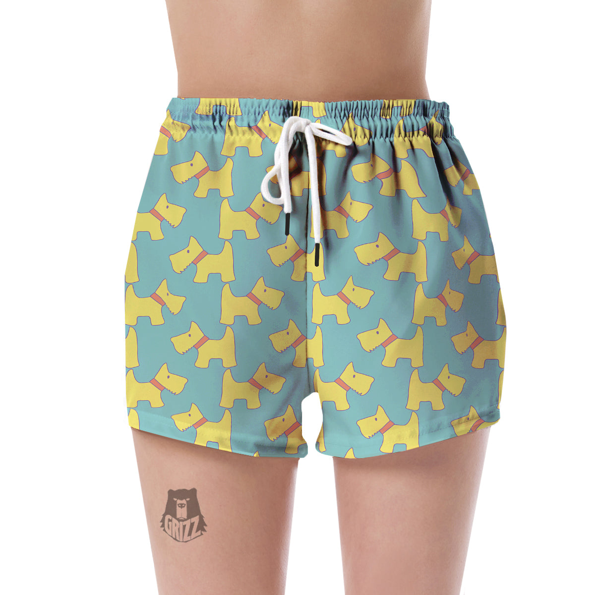 Pattern Print Westie Dog Women's Shorts-grizzshop