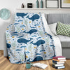 Pattern Print Whale Humpback Blanket-grizzshop