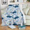 Pattern Print Whale Humpback Blanket-grizzshop