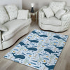 Pattern Print Whale Humpback Floor Mat-grizzshop