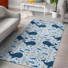 Pattern Print Whale Humpback Floor Mat-grizzshop