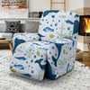 Pattern Print Whale Humpback Recliner Cover-grizzshop