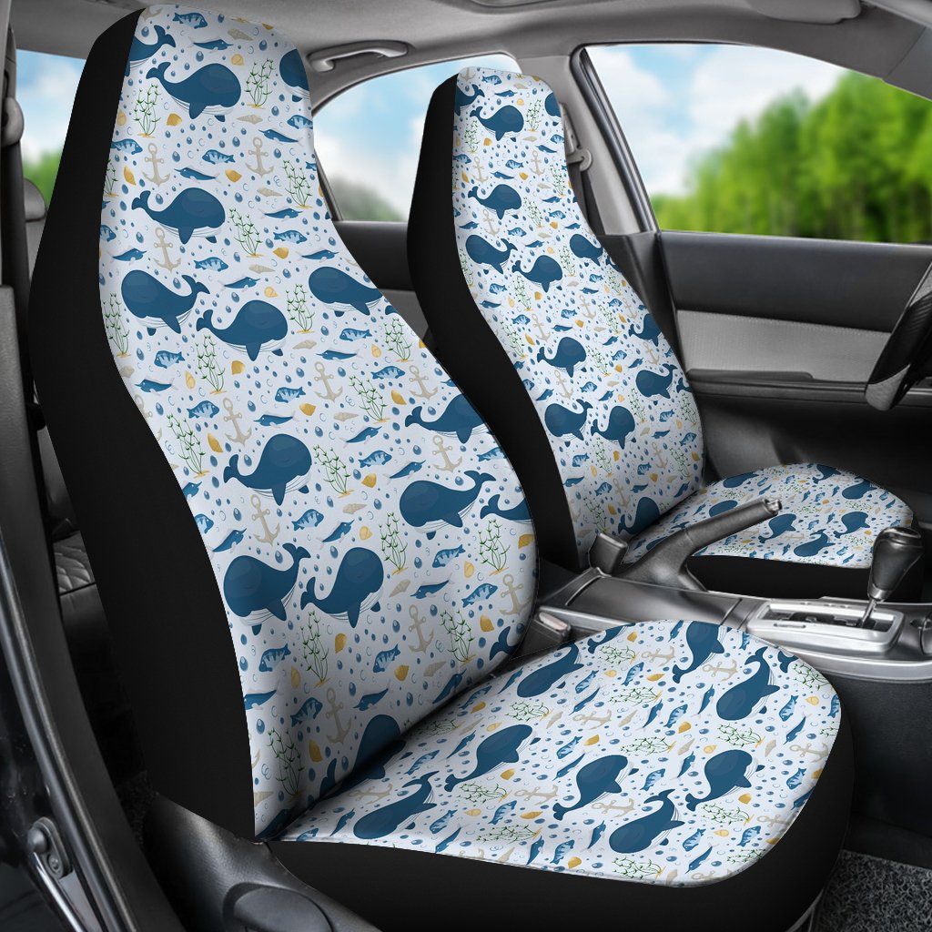 Pattern Print Whale Humpback Universal Fit Car Seat Cover-grizzshop