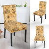 Pattern Print World Map Chair Cover-grizzshop