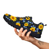 Pattern Sunflower Print Pattern Black Sneaker-grizzshop