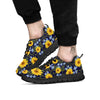 Pattern Sunflower Print Pattern Black Sneaker-grizzshop