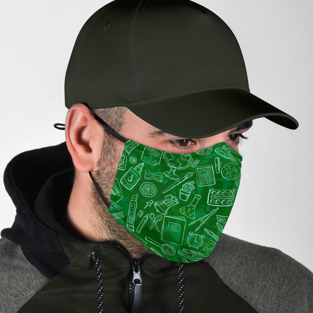 Pattern Teacher Print Face Mask-grizzshop
