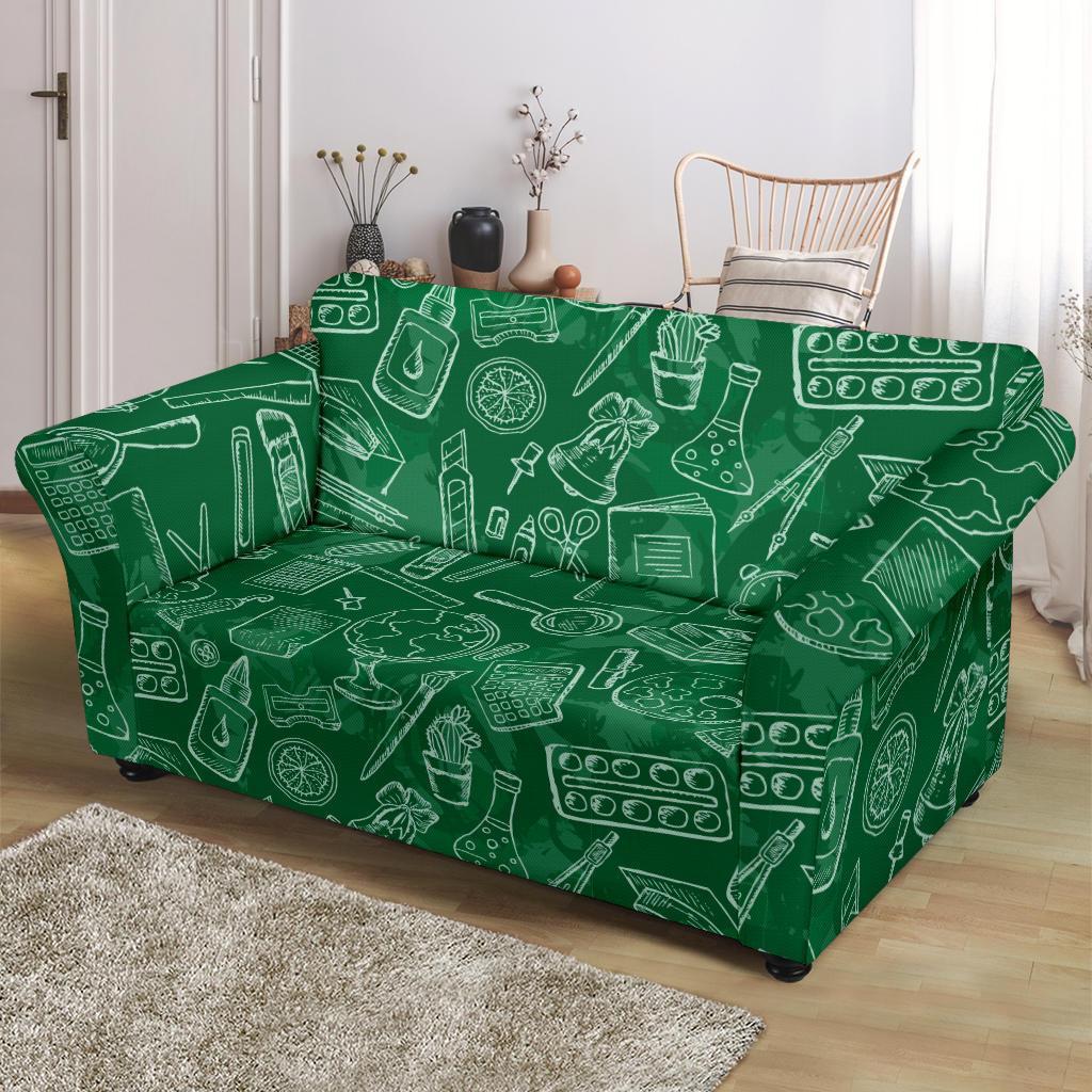 Pattern Teacher Print Loveseat Cover-grizzshop