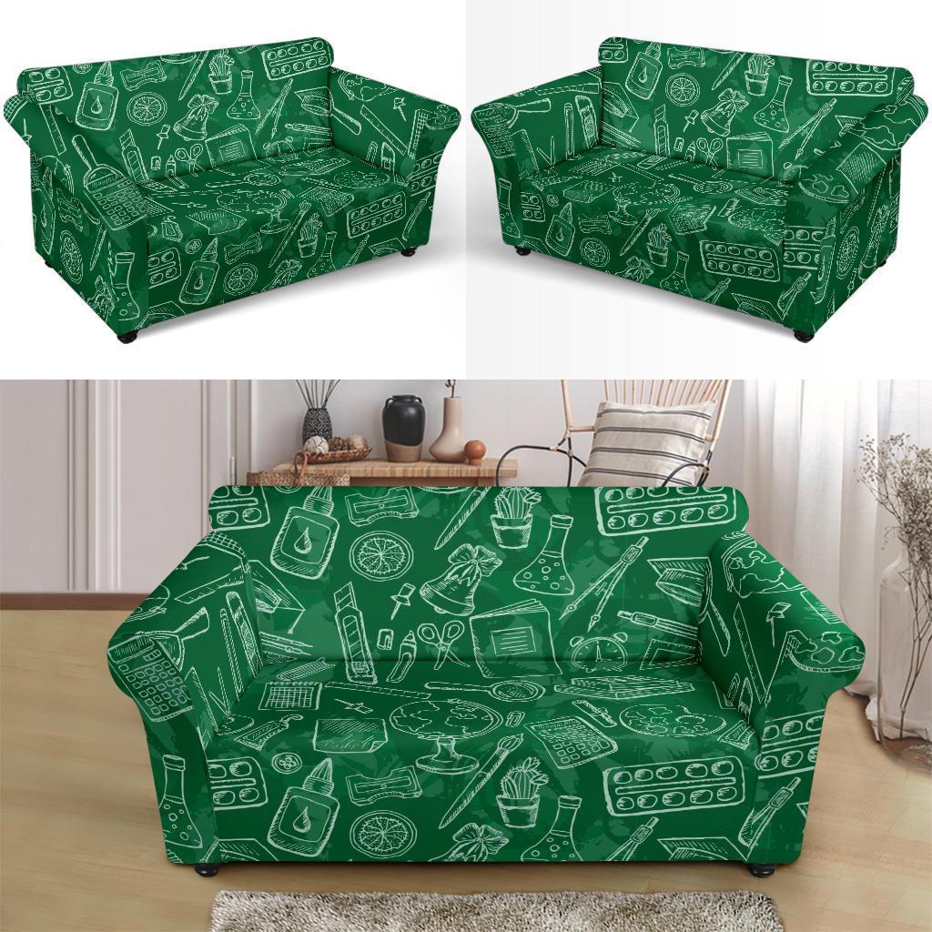 Pattern Teacher Print Loveseat Cover-grizzshop