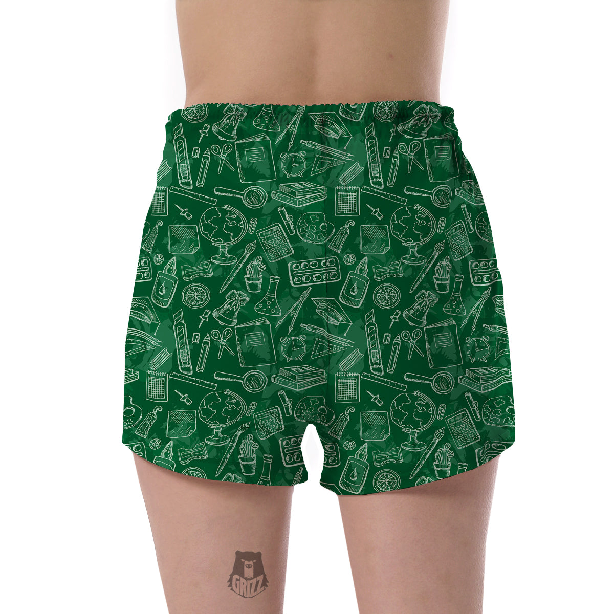 Pattern Teacher Print Women's Shorts-grizzshop