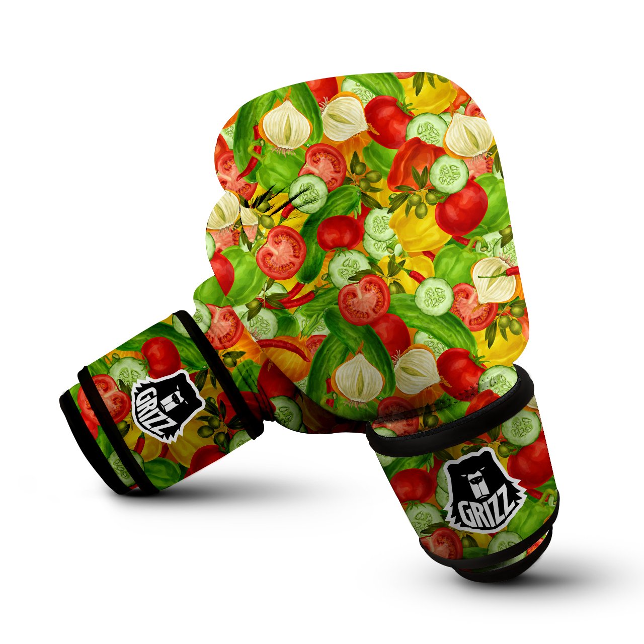 Pattern Vegan Print Pattern Boxing Gloves-grizzshop