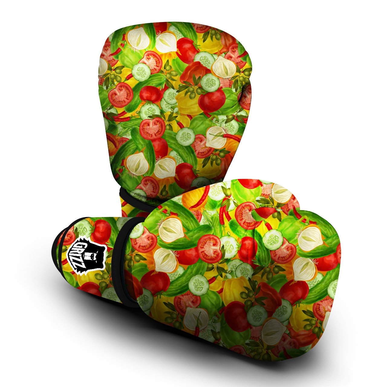 Pattern Vegan Print Pattern Boxing Gloves-grizzshop