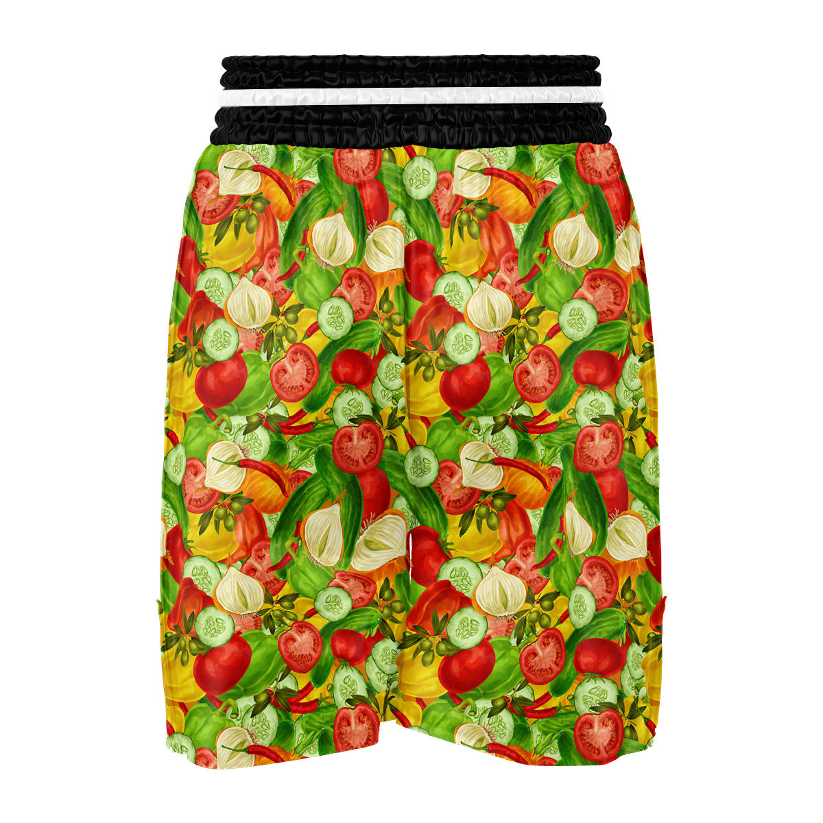 Pattern Vegan Print Pattern Boxing Shorts-grizzshop