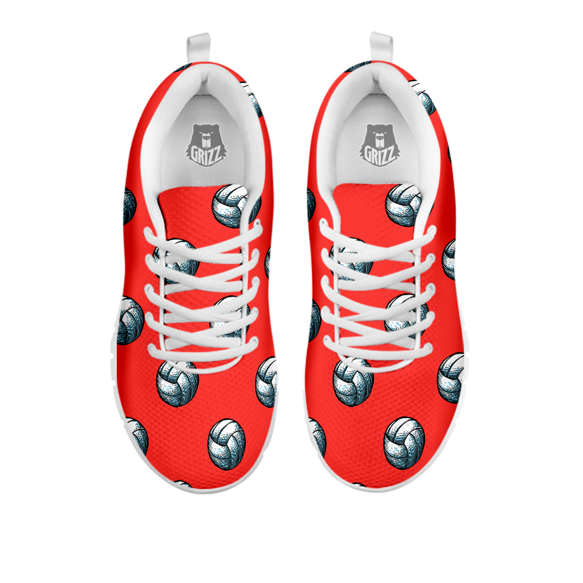 Pattern Volleyball Print Pattern White Sneaker-grizzshop