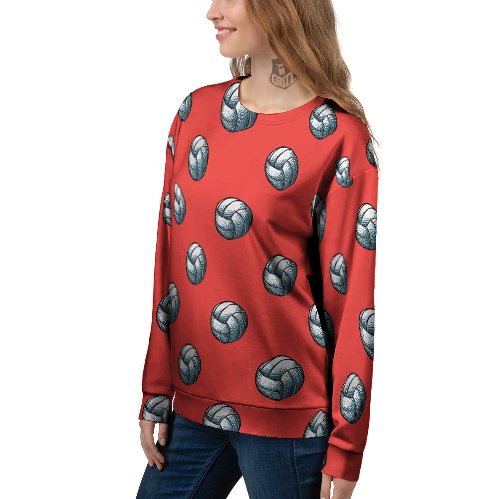 Pattern Volleyball Print Pattern Women's Sweatshirt-grizzshop
