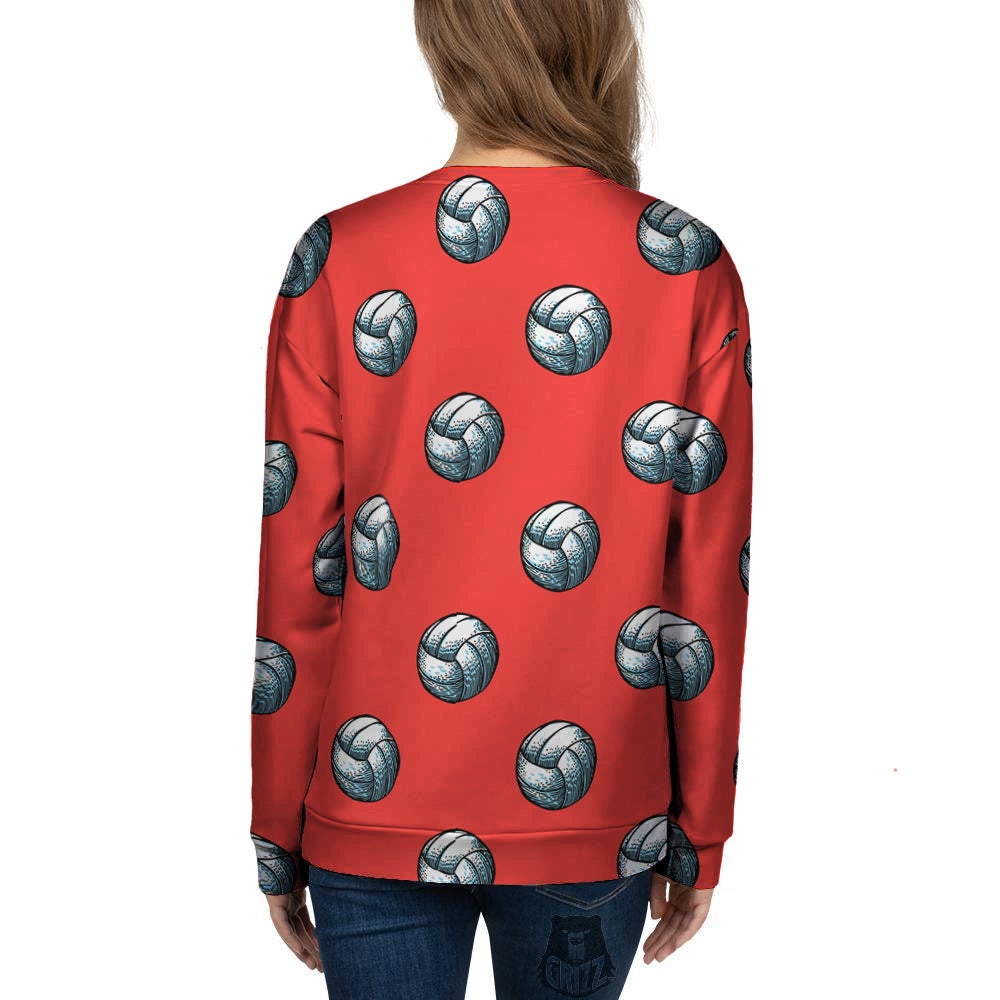 Pattern Volleyball Print Pattern Women's Sweatshirt-grizzshop