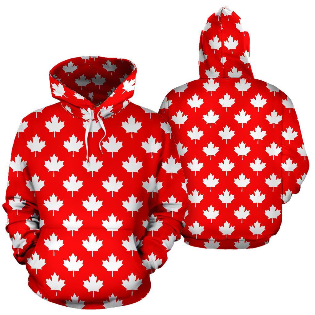 Pattern Print Canada Love Men Women Pullover Hoodie-grizzshop