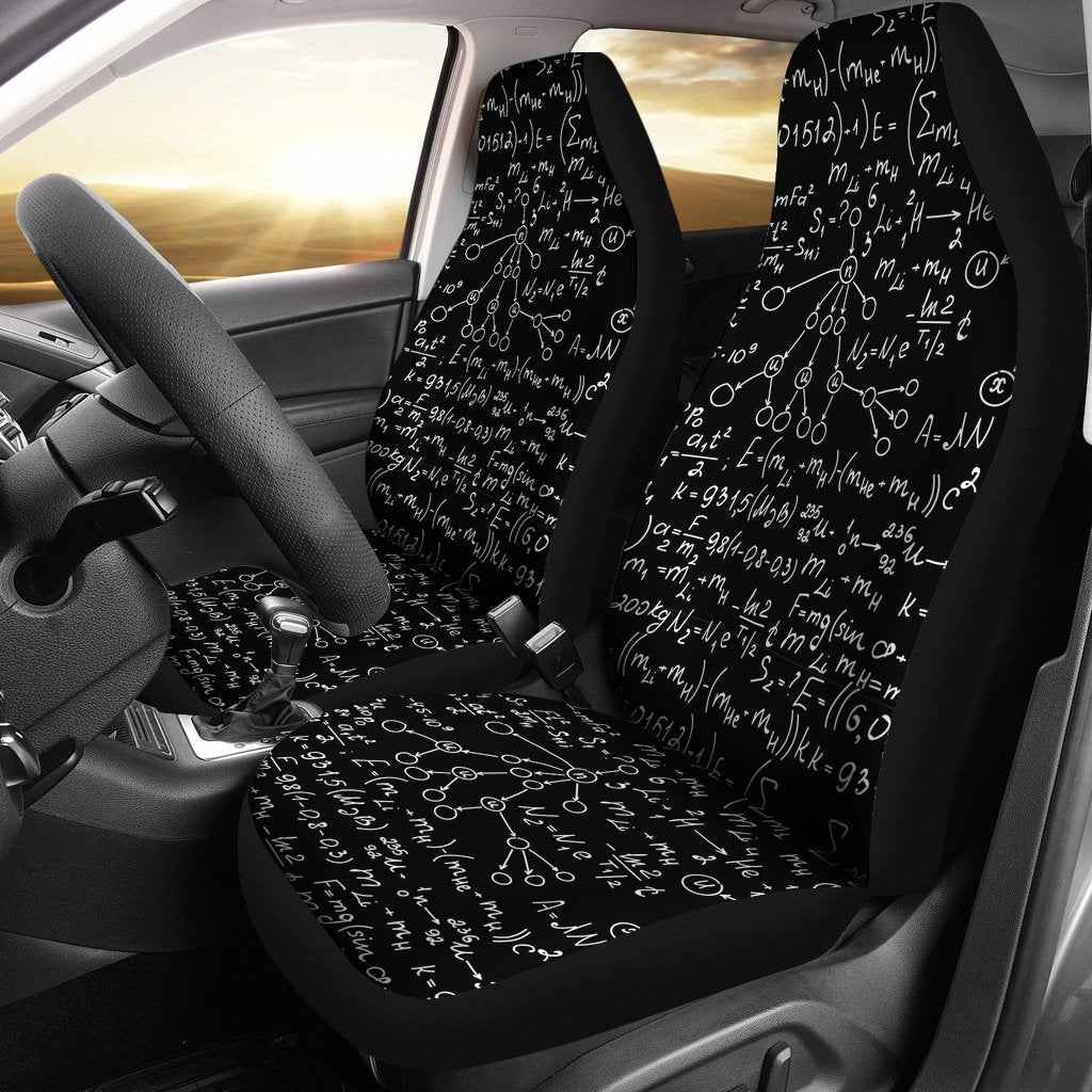 Pattern Print Math Universal Fit Car Seat Cover-grizzshop