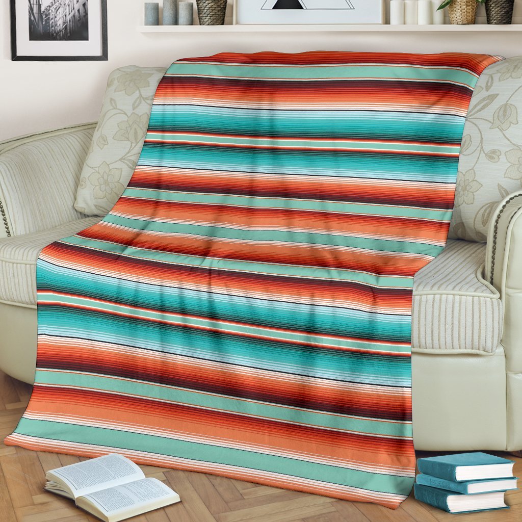 Pattern Print Mexican Blanket Baja Serape Blanket-grizzshop