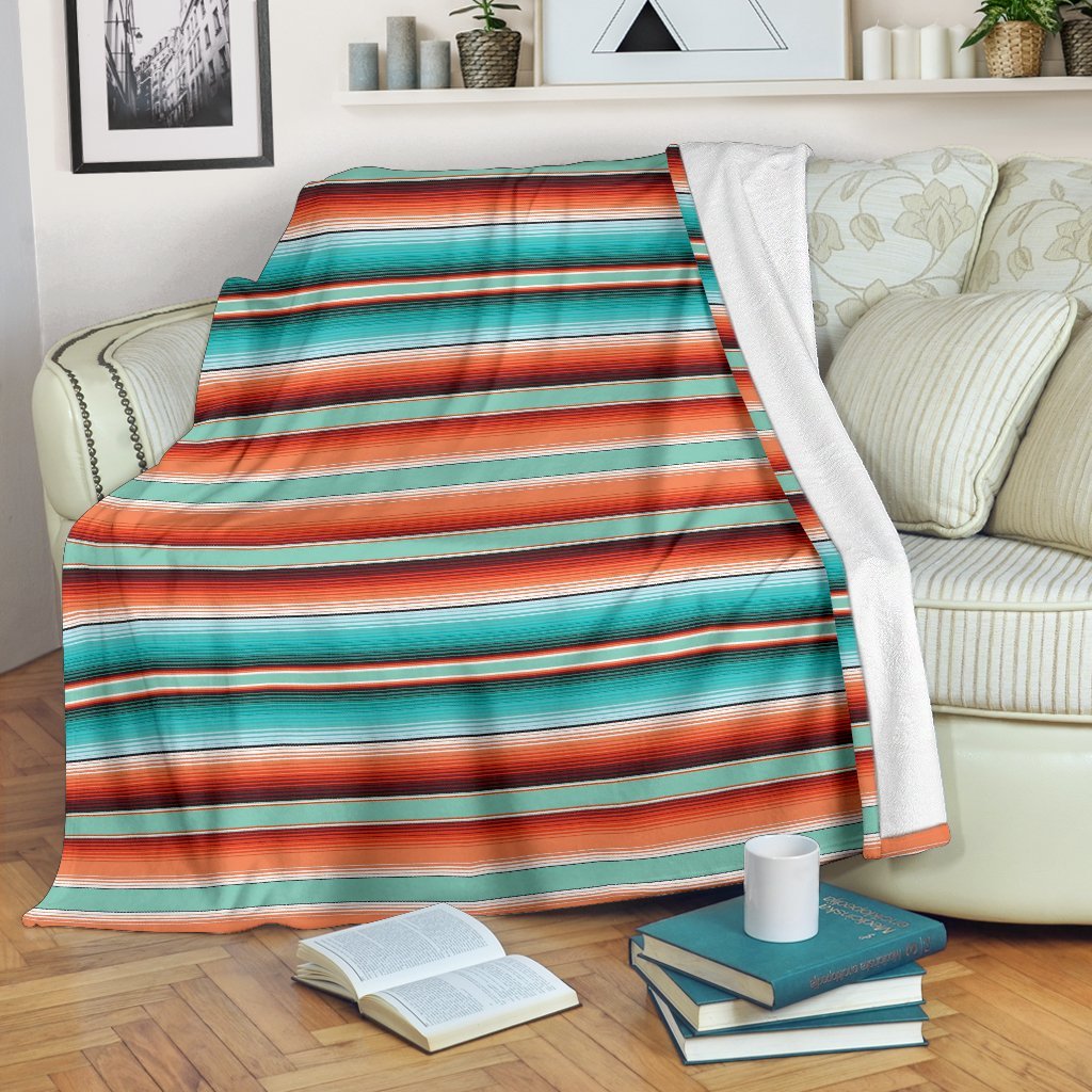 Pattern Print Mexican Blanket Baja Serape Blanket-grizzshop