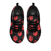 Paw Black And Red Print Pattern Black Sneaker-grizzshop