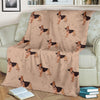 Paw German Shepherd Pattern Print Blanket-grizzshop