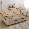 Paw German Shepherd Pattern Print Loveseat Cover-grizzshop