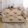 Paw German Shepherd Pattern Print Loveseat Cover-grizzshop